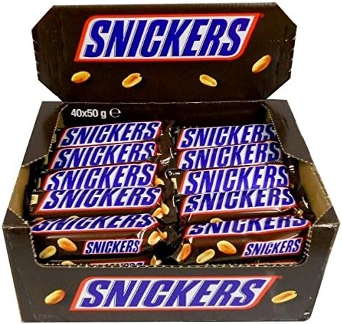 Snickers Chocolate Bars  50g x 40 Pack