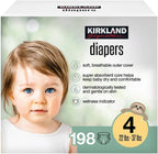 Kirkland Signature Diapers, Size 4 (198-Count)