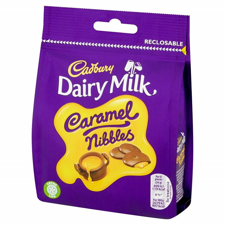 Cadbury Dairy Milk Caramel Nibbles Chocolate Bag 120 g x 3