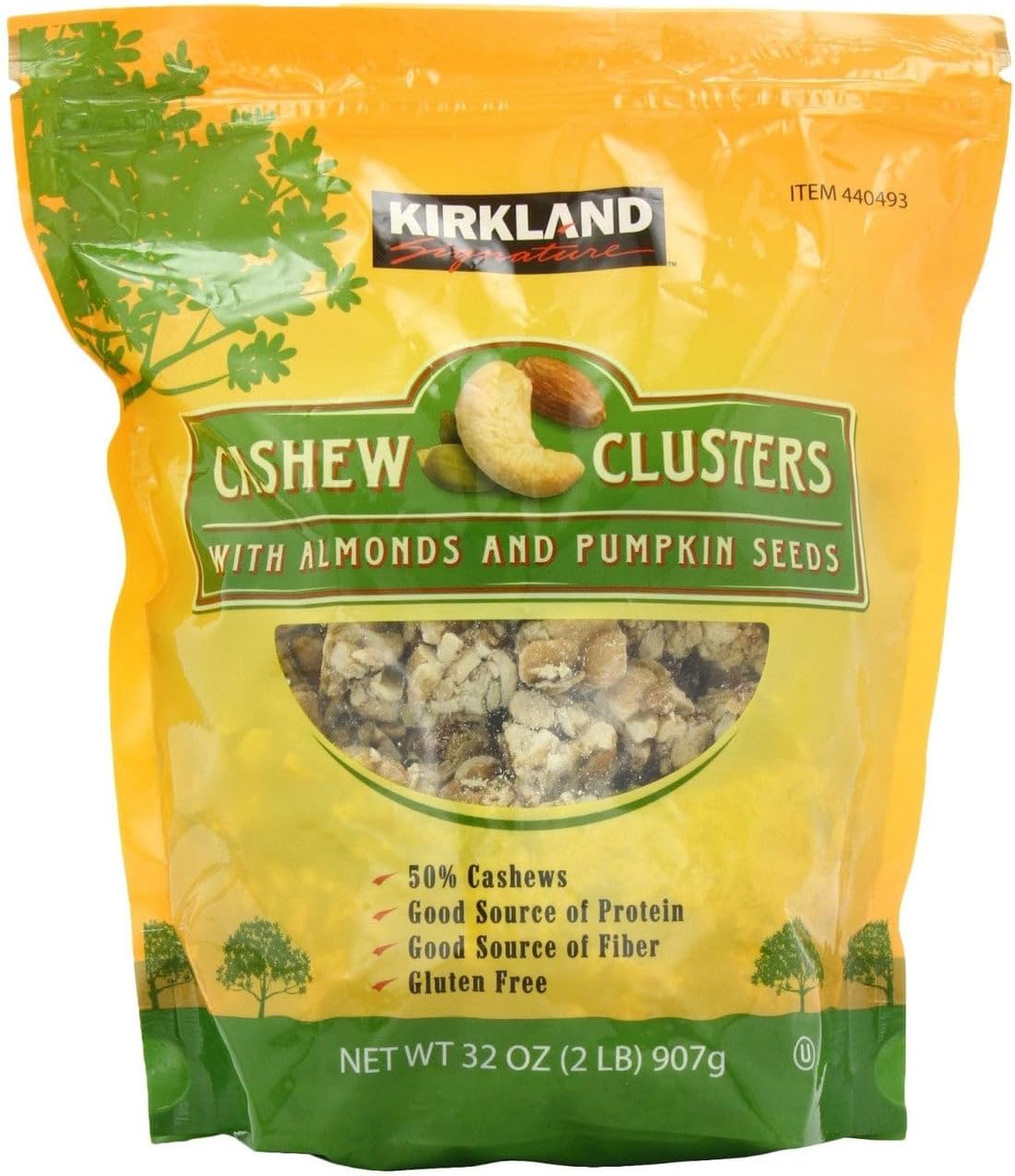 Kirkland Signature Cashew Clusters 907gms
