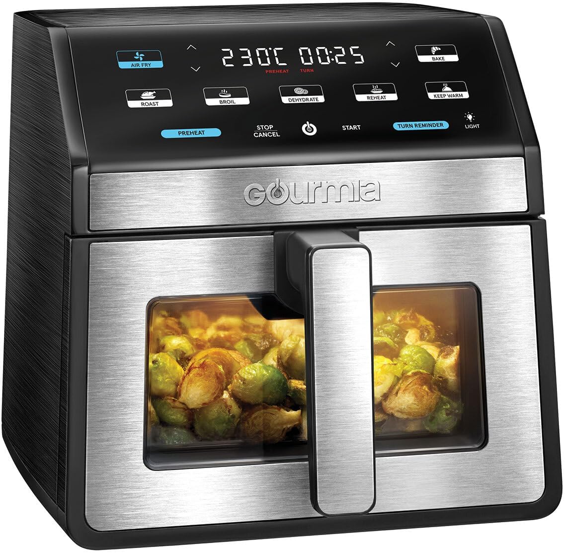 Gourmia 7.6L Digital Air Fryer, Black With Light & Window GAF858 Sold By Online Crowd