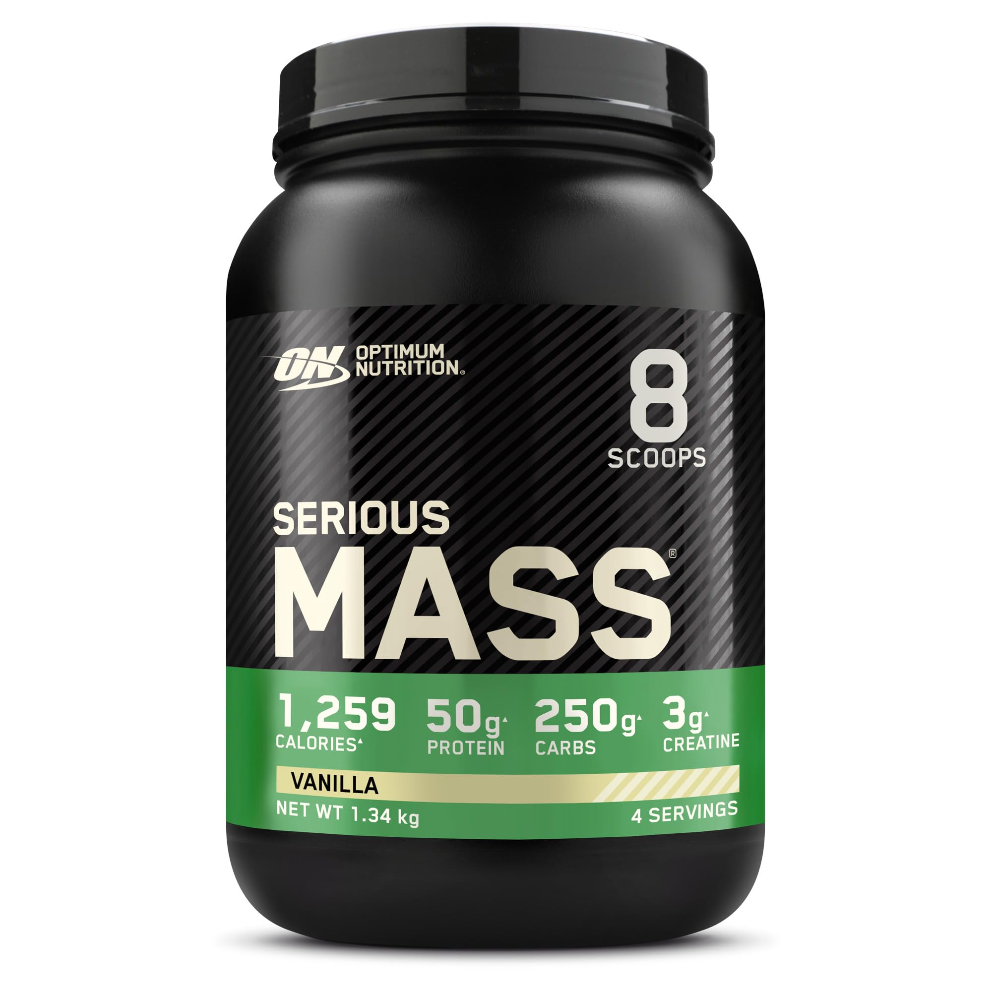 Optimum Nutrition Serious Mass Chocolate Protein Powder 2.73kg  High-Calorie Mass Gainer, 8 Servings