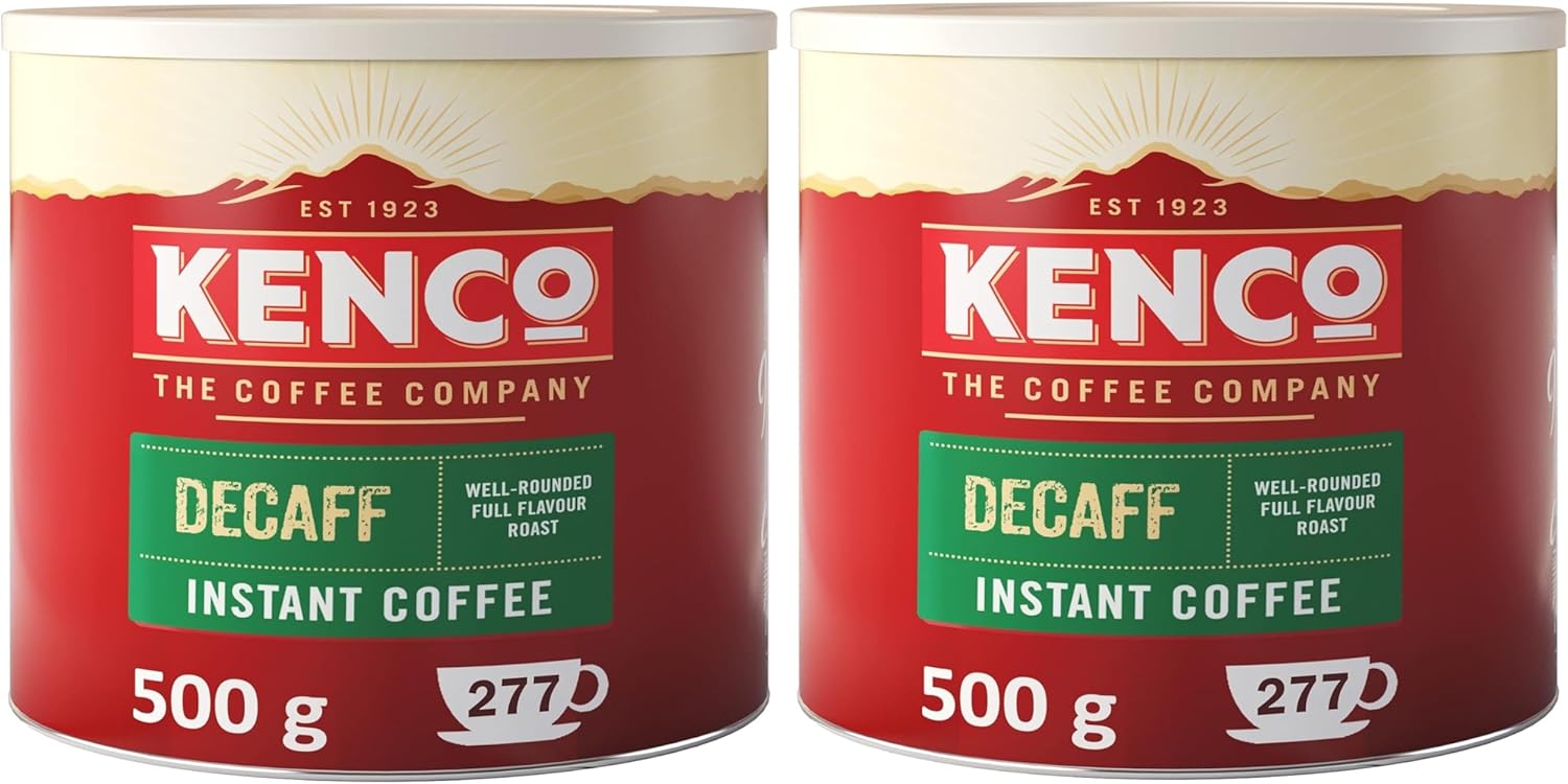 Kenco Decaf Instant Coffee 500g (Pack of 2)