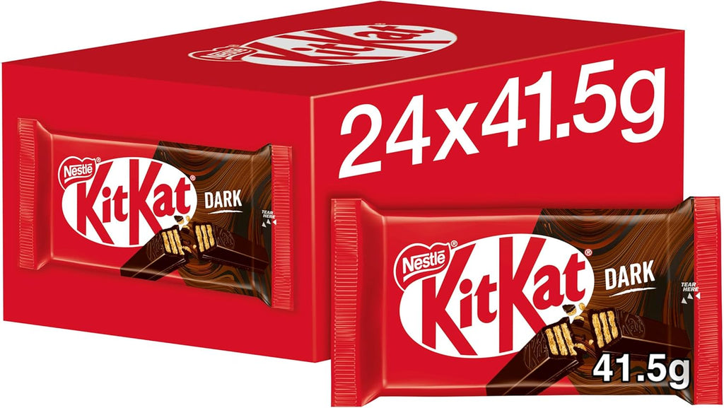 KitKat 4-Finger Dark Milk Chocolate 41.5g  24 Pack