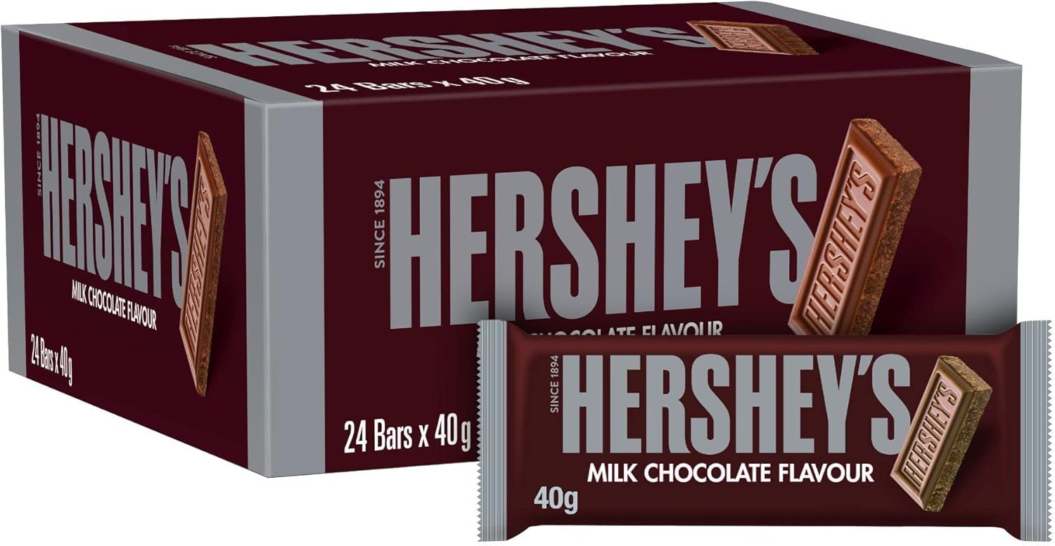 Hershey's Milk Chocolate Flavour Bar, pack of 24x40g