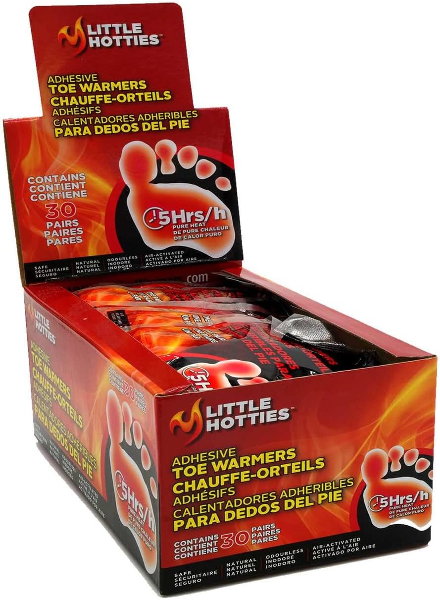 Little Hotties Adhesive Toe Warmers 30 Pairs | Upto 5hrs of Heat | Safe | Natural | Odourless | Air-Activated Keep Yourself Warm in Winters | Sold by Essential Products