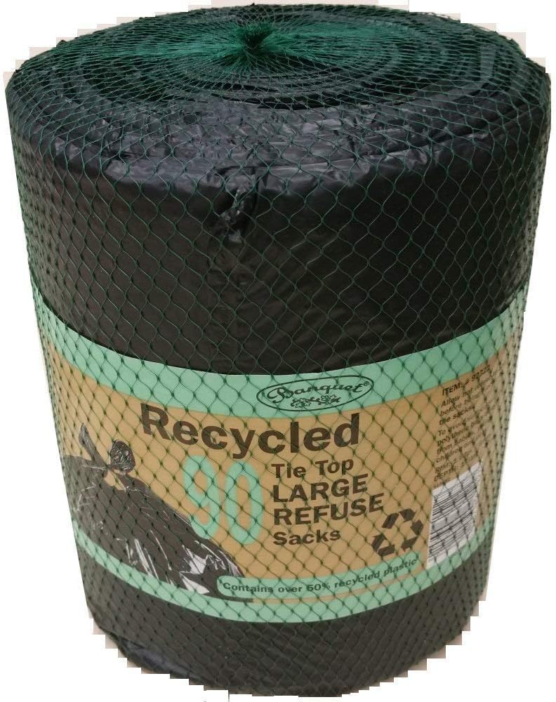 Banquet 3 x Recycled Tie Top Large Kitchen & Commercial Refuse Sacks