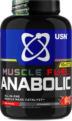 USN Muscle Fuel Anabolic All-In-One Protein Shake  Strawberry 2.2kg with Creatine