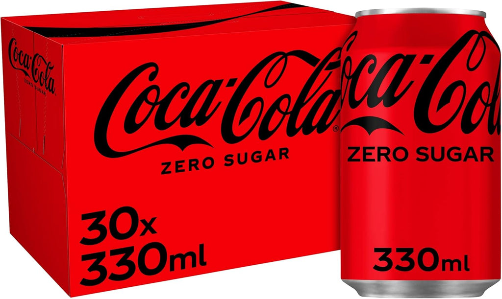 Coca Cola Zero Sugar Multipack Cans - Pack of 30 x 330ml