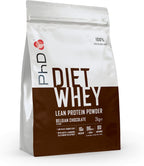 PhD Nutrition Diet Whey High Protein Lean Matrix, Belgian Chocolate Whey Protein Powder, High Protein, 80 Servings Per 2 kg Bag [Package May Vary]