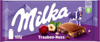 Milka Chocolate Tablet, Raisin and Nut, 100g