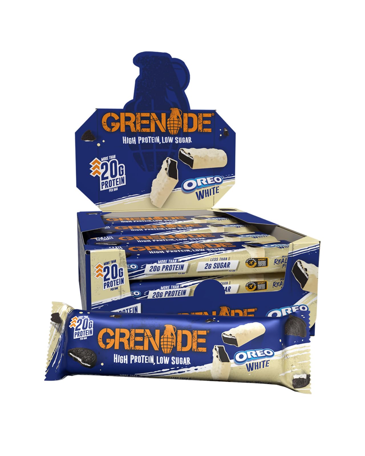 Grenade OREO Protein Bars (12 x 60g)  Low Sugar Snack