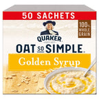Quaker Oat So Simple Golden Syrup, Quaker porridge sachets 50 pack, Quaker instant oats golden syrup, Quaker Oat So Simple 36g sachets, Quaker porridge bulk buy, Quaker breakfast oats, Quaker catering pack porridge, Golden Syrup instant porridge.