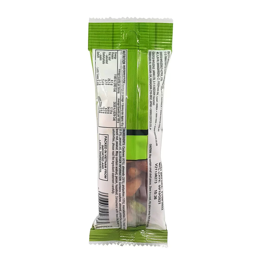Kirkland Signature Unsalted Mixed Nut Snack Packs – 21 x 45g