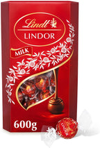 Lindt Lindor Milk Chocolate Truffles  600g Box (Approx. 48 Balls)  Smooth Filling  Halloween Treat, Christmas, Gift, Birthday, Congratulations
