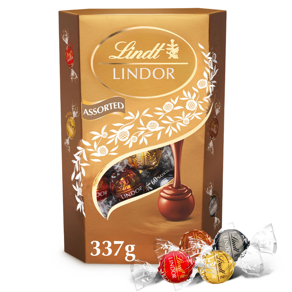 Lindt Lindor Assorted Chocolate Truffles 1kg  Smooth Melting Centre