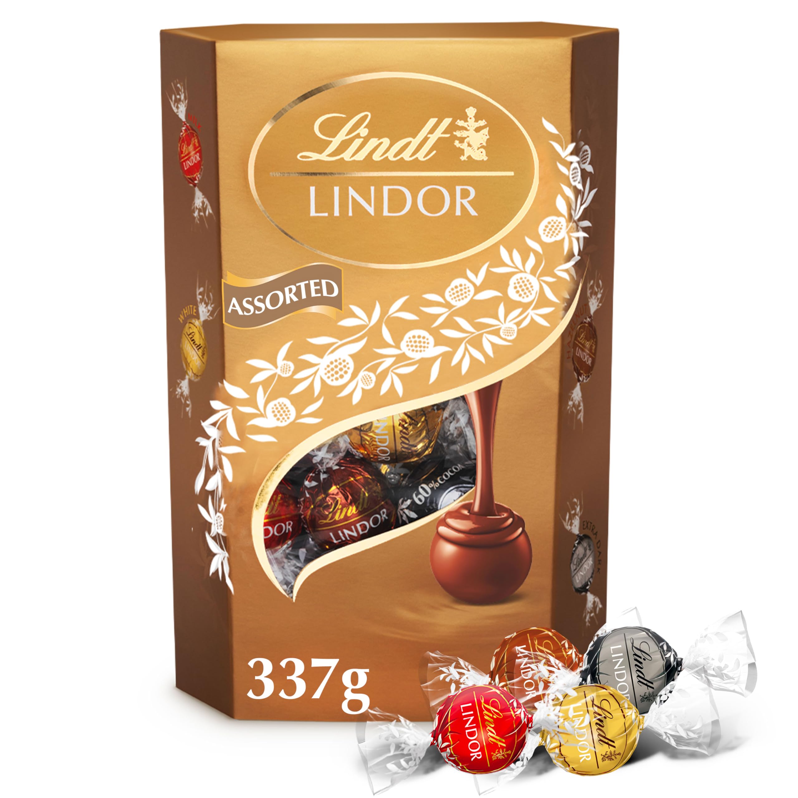 Lindt Lindor Assorted Chocolate Truffles 1kg  Smooth Melting Centre