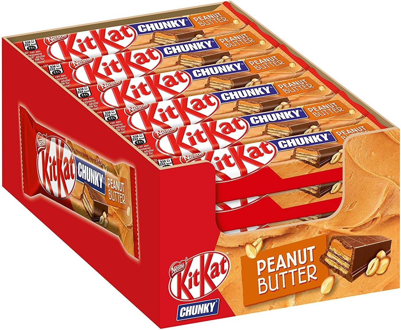 Nestlé Kitkat Chunky Peanut Butter 42g (Pack of 24)