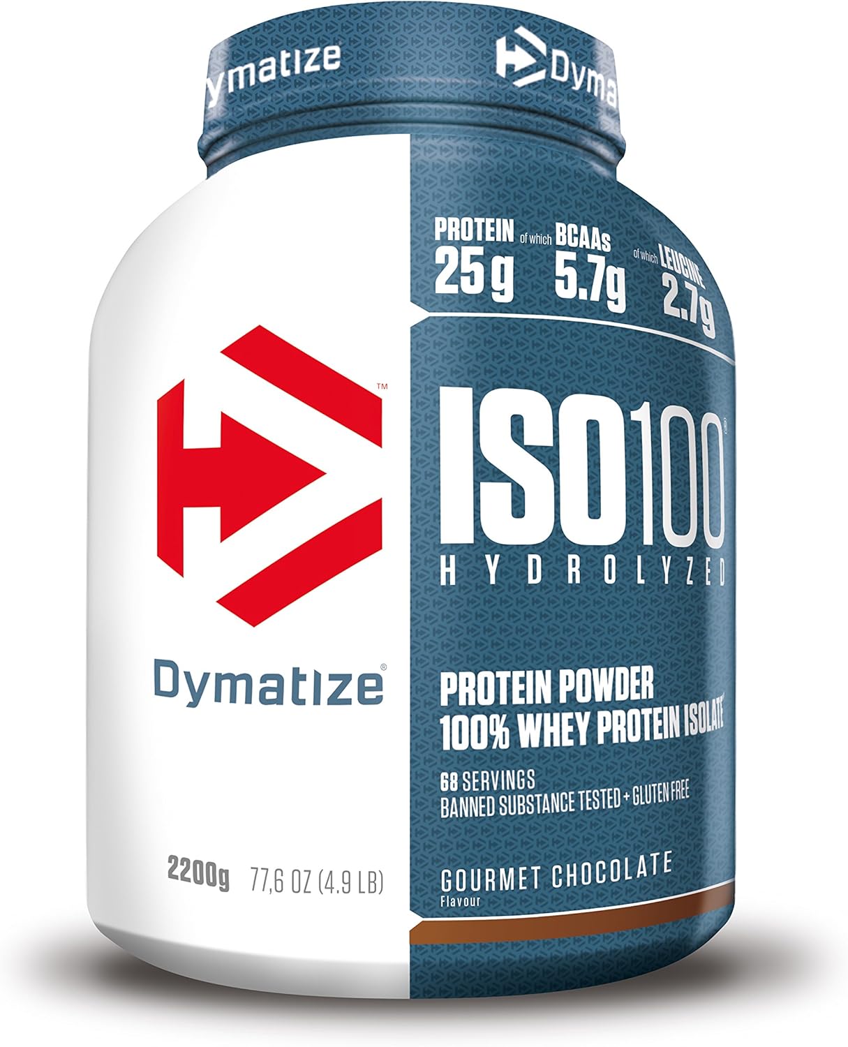 Dymatize ISO 100 Gourmet Chocolate 2,2 kg - Whey Protein Hydrolysat + Isolat Powder