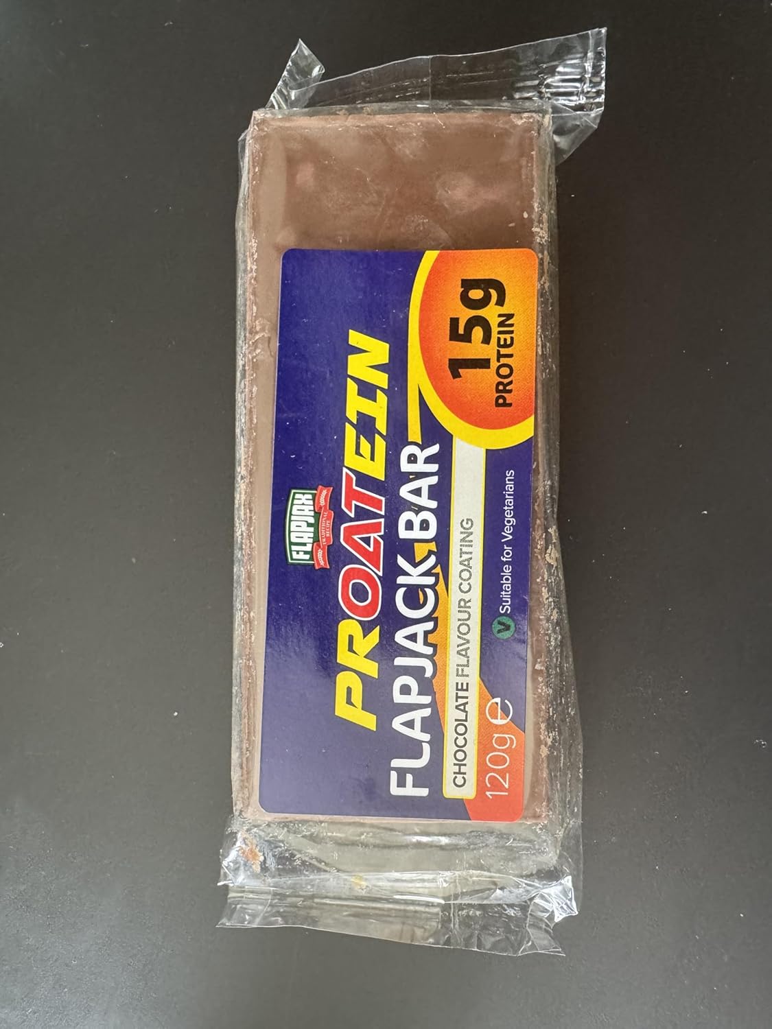 10 x Flapjax Protein Flapjack Bar, Chocolate Flavour, 15g Protein, 120g, Vegetarian