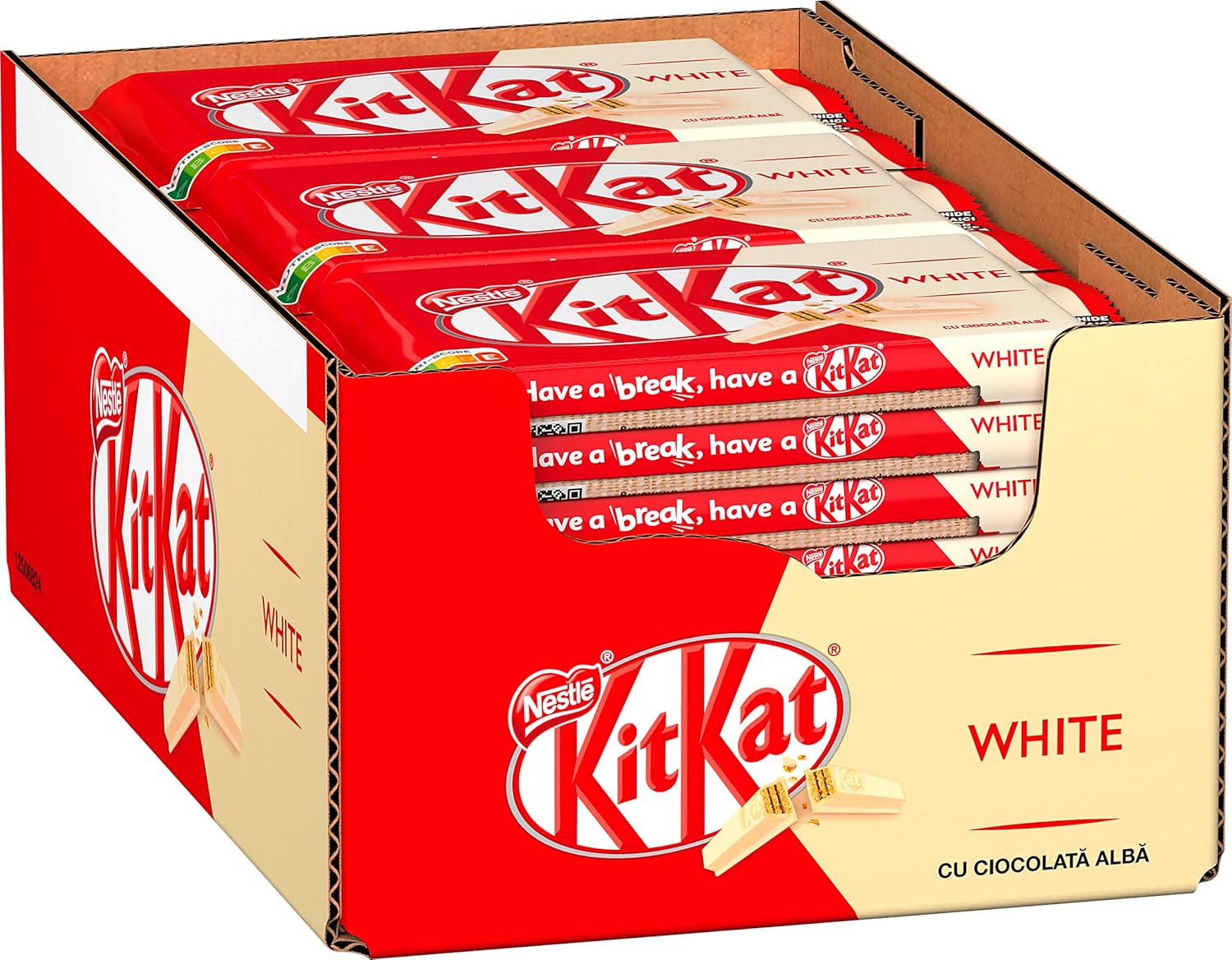 KitKat White Chocolate 4-Finger Bars  41.5g, Pack of 24