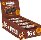 Nakd Cocoa Orange Big Bar - Vegan - Gluten Free - Healthy Snack, 45g (Pack of 16 bars)
