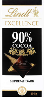 Lindt EXCELLENCE 90% Cocoa Dark Chocolate Bar (100g)