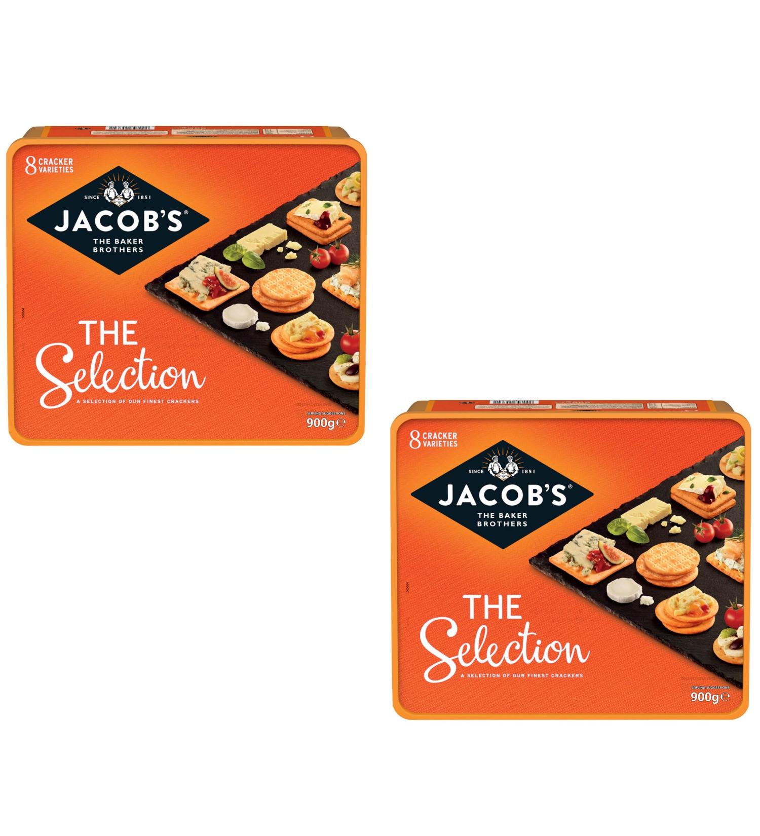 Jacob’s Savoury Cheese Biscuits  Family Pack 900g (2 Packs)