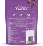Forest Feast Belgian Milk Chocolate Brazils - Extra Thick Chocolate Coated Nuts (Award Winning)