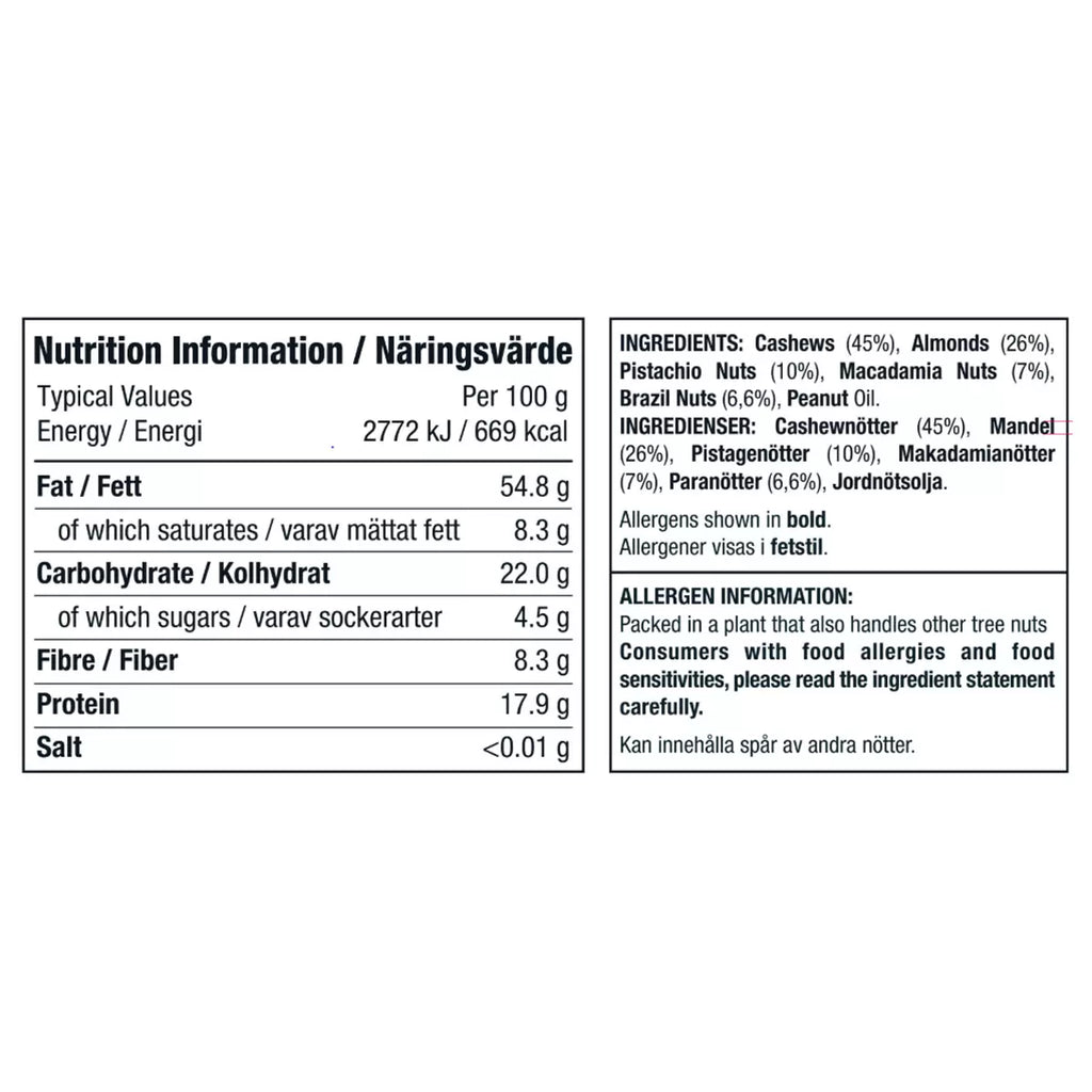 Kirkland Signature Unsalted Mixed Nut Snack Packs – 21 x 45g