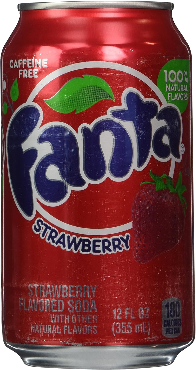 Fanta Strawberry Soda 12oz Cans (Pack Of 12)