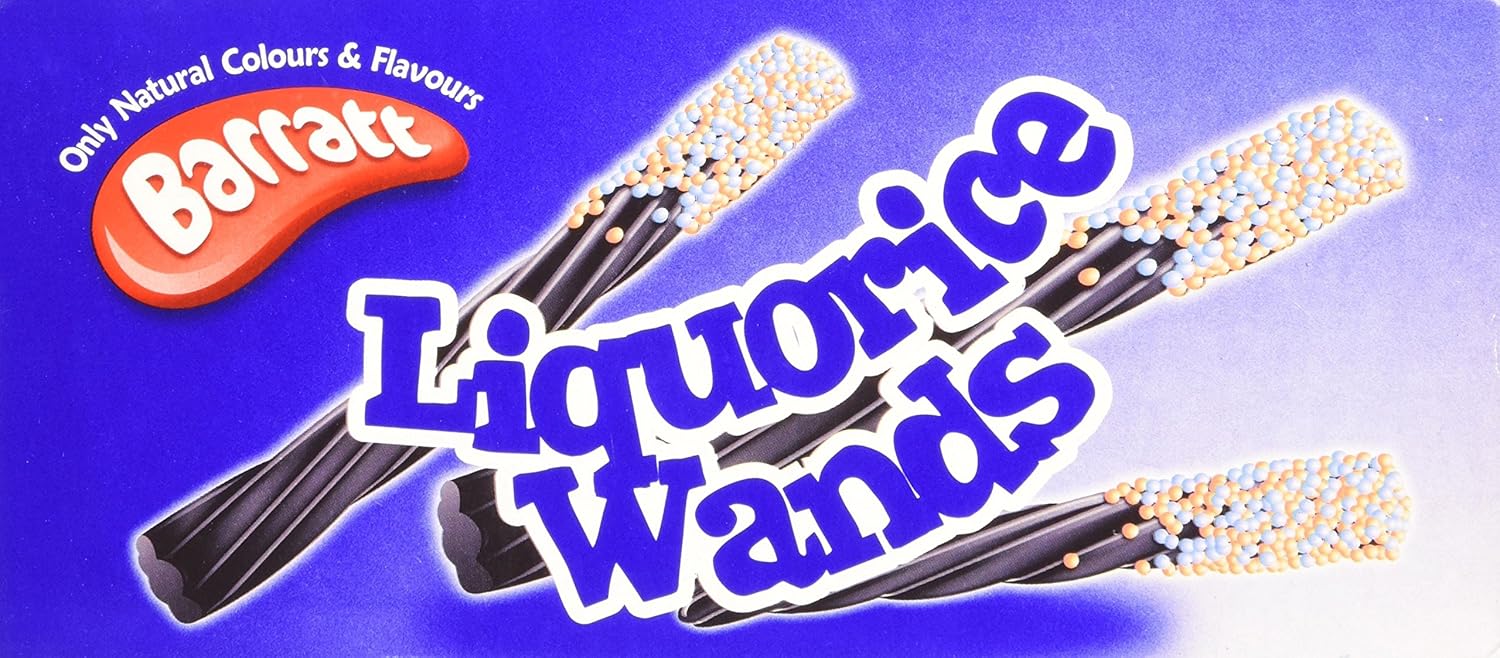 Barratt Liquorice Wands 1.5 kg , (Total 75 units)