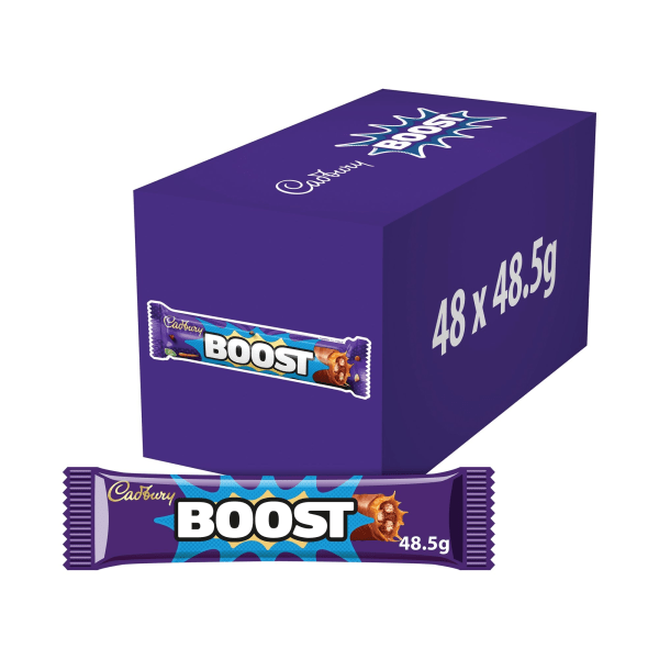 Boost Chocolate Bars  Full Box of 48 x 48.5g