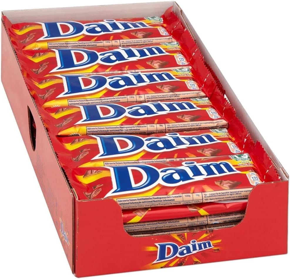 ESSENTIAL PRODUCTS Daim Chocolate Bars 28g  12-Pack Boxed