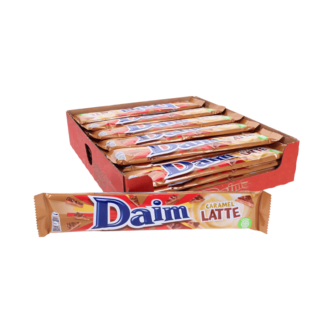 Daim Caramel Latte Chocolate Bars  Limited Edition, 36 x 56g