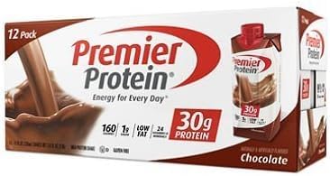 Premier Protein Chocolate Shake  12 x 325ml High-Protein, Low-Sugar Bulk Pack