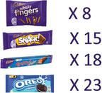 Cadbury & OREO Big Box of Treats, Cadbury variety box, OREO variety pack, Cadbury & OREO sharing box, Cadbury office snacks, Cadbury & OREO 64 pack, chocolate assortment box, Cadbury bulk buy, OREO chocolate mix, Cadbury gift box.