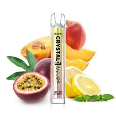 SKE Crystal Bar 600 Disposable Vape - Lemon Peach Passionfruit (20mg Nic Salt)