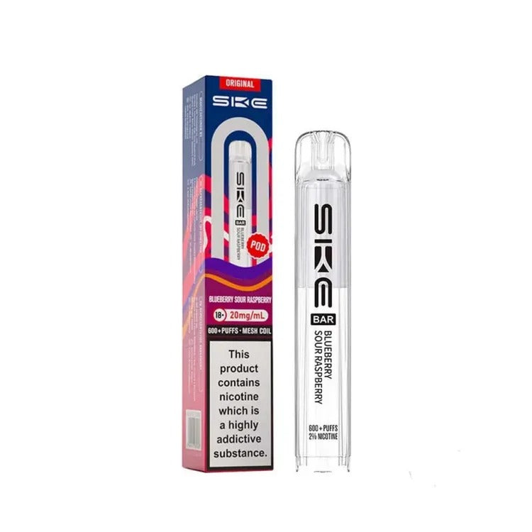 SKE Crystal Bar 600 Disposable Vape - Blue Sour Raspberry (20mg Nic Salt)