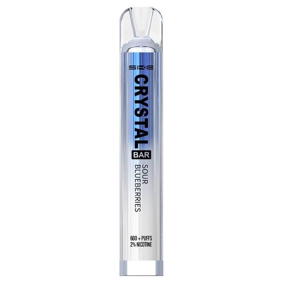 SKE Crystal Bar 600 Disposable Vape - Sour Blueberries (20mg Nic Salt)