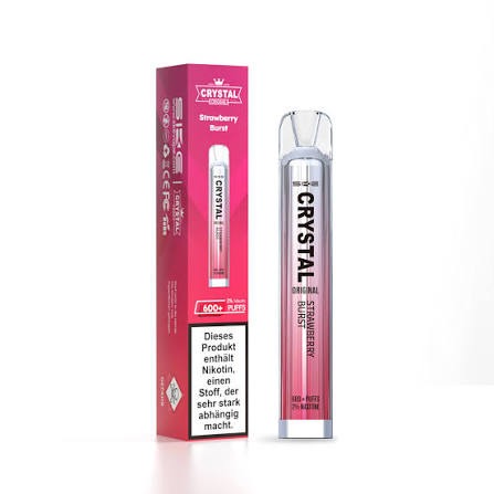 SKE Crystal Bar 600 Disposable Vape - Strawberry Burst (20mg Nic Salt)