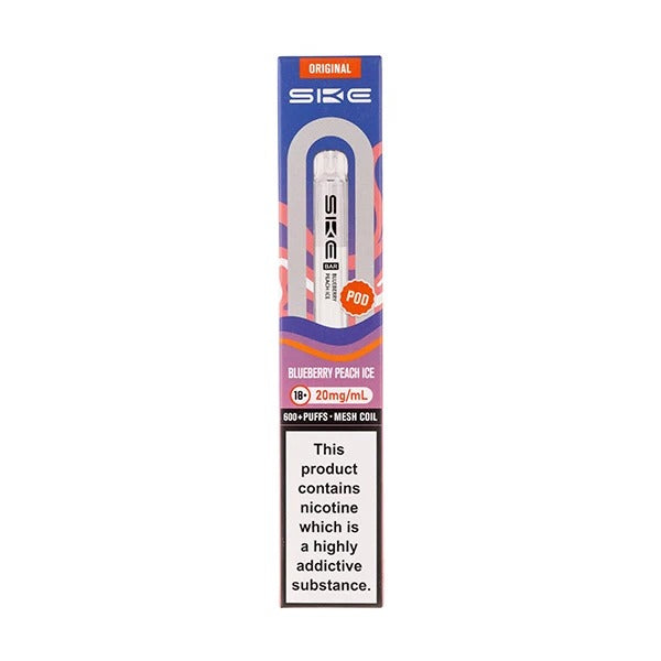 SKE Crystal Bar 600 Disposable Vape - Blueberry Peach Ice (20mg Nic Salt)