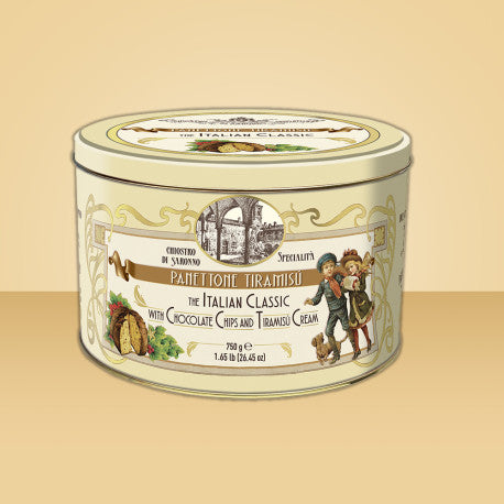Chiostro Di Saronno Italian Panettone Tiramisu Cream Dark Chocolate Cake 750g